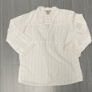 Woolrich Cream Striped Women's Shirt